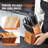 VEVOR 15 Slot Acacia Knife Block