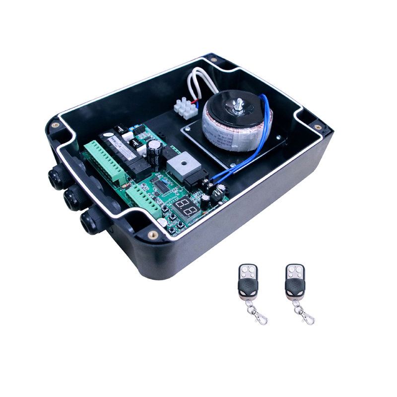Black Control Box for Swing Gate Openers with Remotes