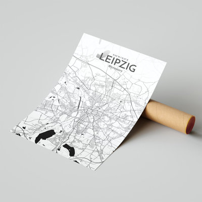Art graphique de la carte de la ville