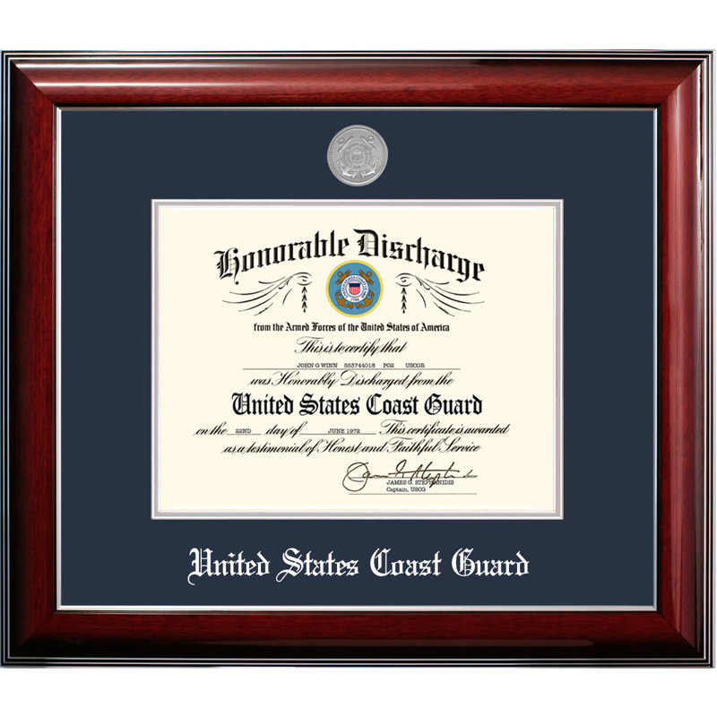 Coast Guard Discharge Classic Picture Frame