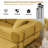 Hartwig Boneless 108" Oversized Modular Sleeper Sectional Compression Sofa Bed with Reversible Chaise, No-Assembly Floor Couch-1409768167