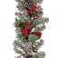 The Holiday Aisle® 9 ft. General Store Snowy Garland with LED Lights and Bows