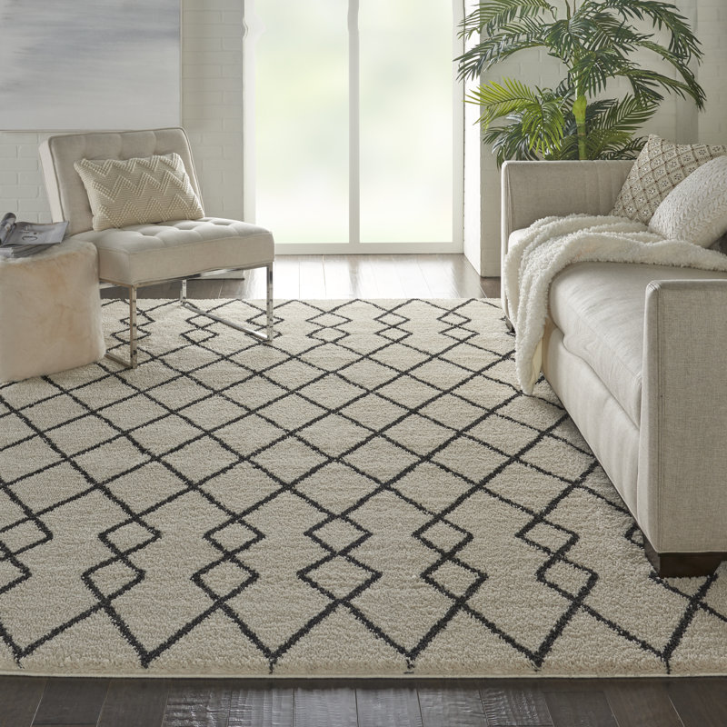 Kristin Geometric Area Rug, Rectangle 269 x 366cm