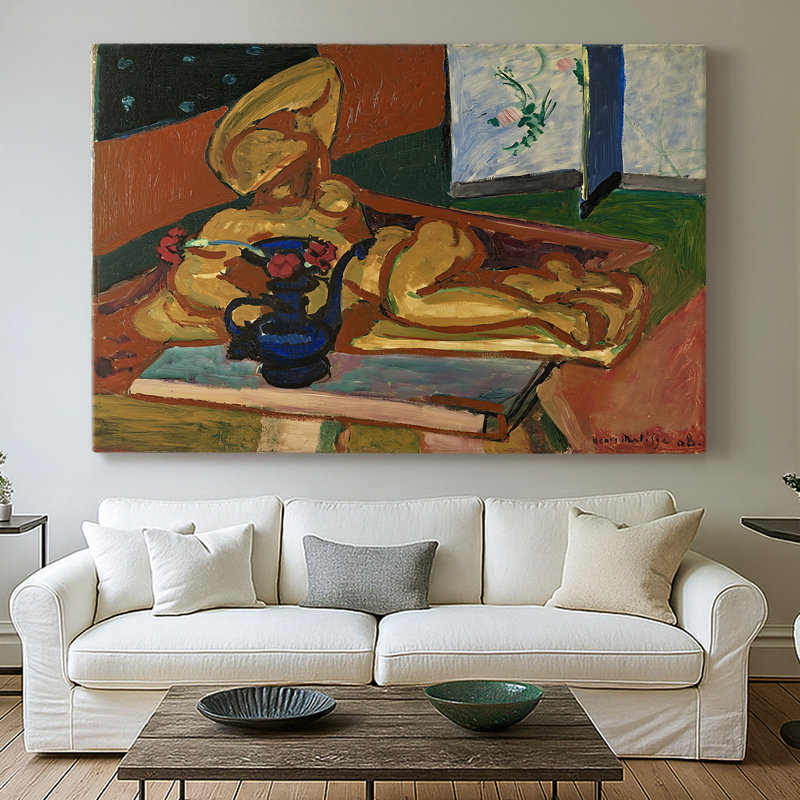 Nu inclinable (Nu couché) - Henri Matisse - Toile tendue avec châssis - 1946, 40 x 60