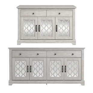 Chessani Farmhouse Sideboard Storage Set Of 2