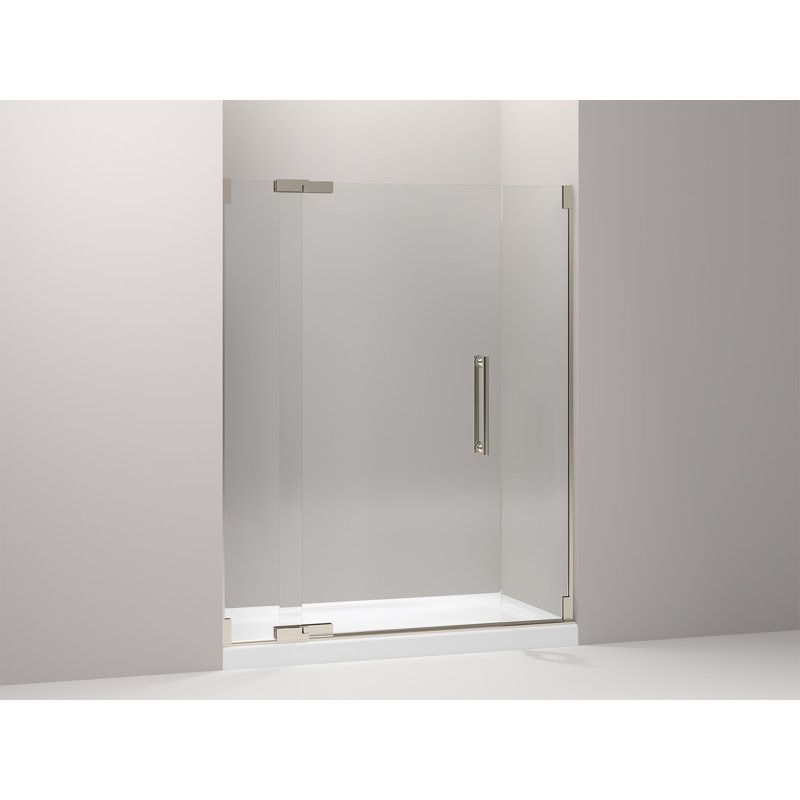 Purist 59.75" x 72.25" Pivot Shower Door, Anodized Brushed Bronze