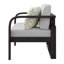 Causeuse d'extérieur en bois d'acacia massif avec coussins et coussins Sunbrella-1164940721-1164940720