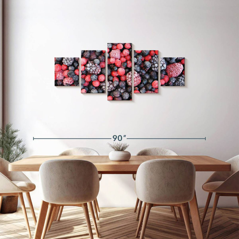 Frozen Berries, 30" H x 68" W