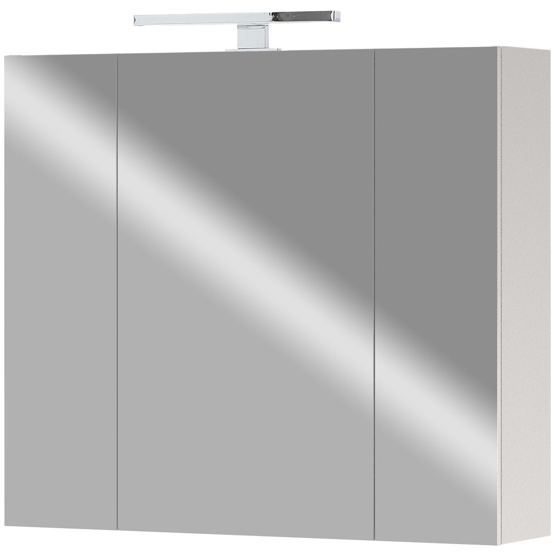 76 cm x 21 cm Spiegelschrank Alonza mit LED-Beleuchtung