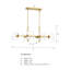 Luminaire suspendu cylindrique à 6 lumières Merrillville