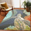 Tapis intérieur / extérieur bleu touffeté à la main Hemsworth-921976410
