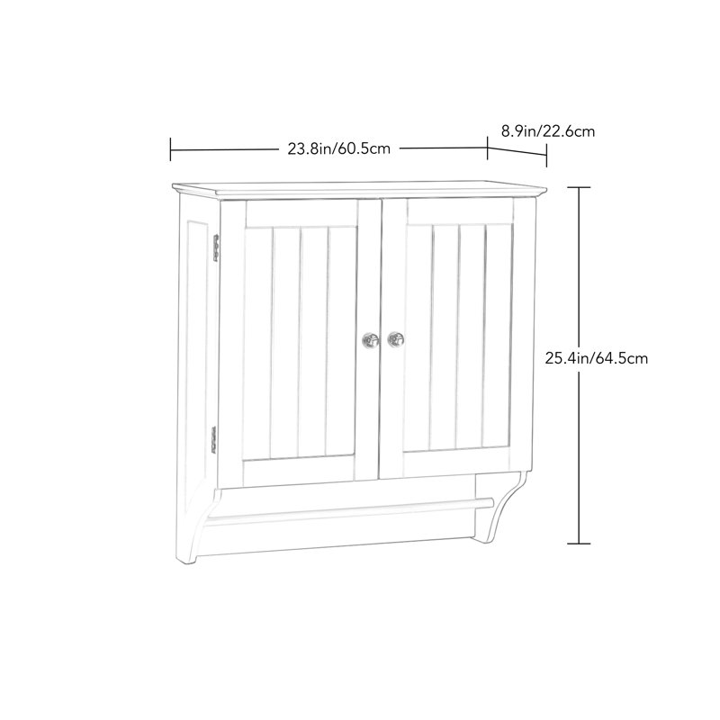 Ashland Wall Bathroom Cabinet, White