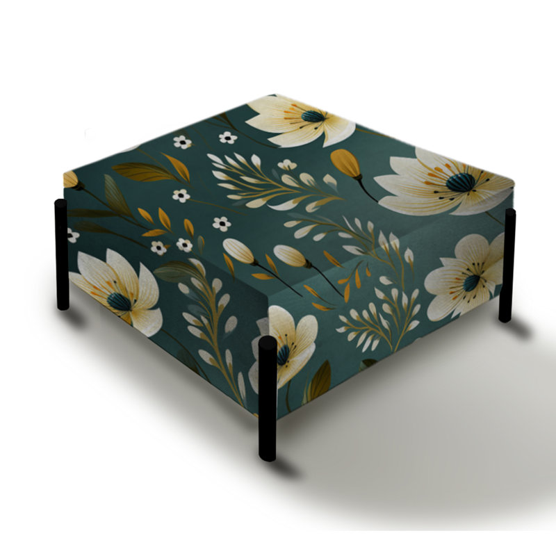 Motif de jonquilles vert et blanc Allure