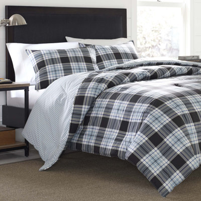 Eddie Bauer Lewis Plaid Cotton Duvet Cover Set