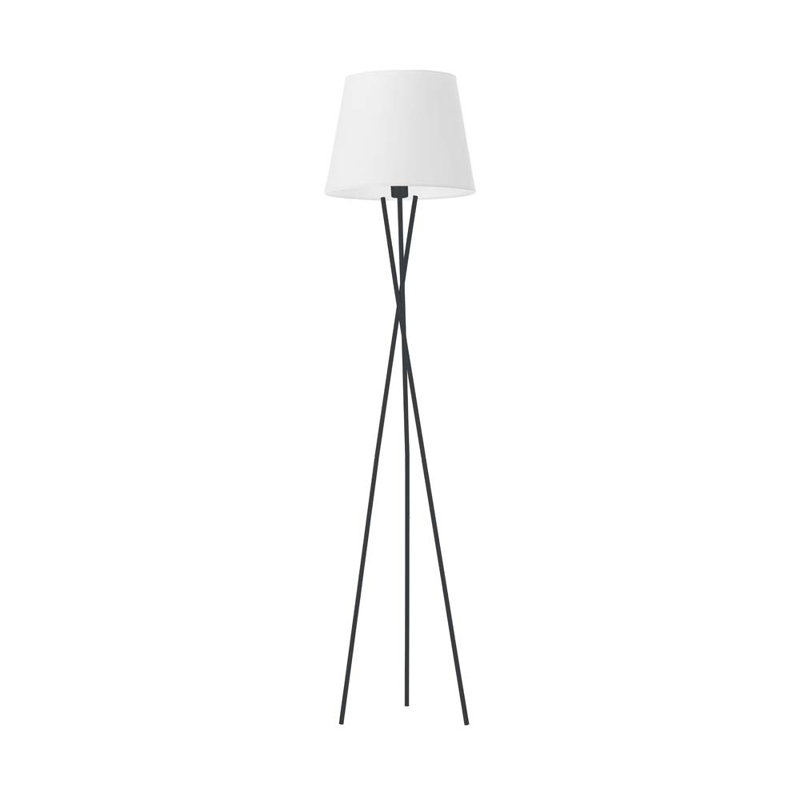 Arlaith 165cm Tripod Floor Lamp, White, Black