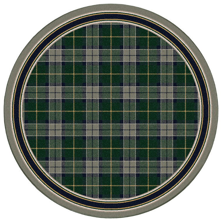 Alminus Signature Magee Tartan Sage Plaid Area Rug