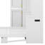 Grand lit escamotable avec garde-robe et bureau, lit escamotable mural peu encombrant avec vérin à gaz, station de recharge pour petits espaces