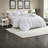 Elegant Modern Bedding Sets, Polyester Striped Design For Bedrooms