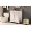 Meuble-lavabo de 30 po avec lavabo en résine, armoire de rangement en bois massif avec portes à fermeture douce-111123974