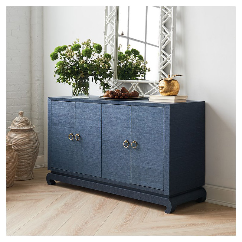Meredith Sideboard, Navy Blue, 30.5"H x 72"W x 18"D
