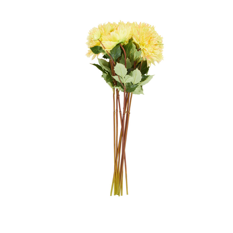 Tige de fausse fleur artificielle Cole et Grey, Jaune, H 31,5 po x l 15 po x P 7 po