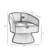 Nevile 27.5'' Wide Swivel Barrel Chair-534414295
