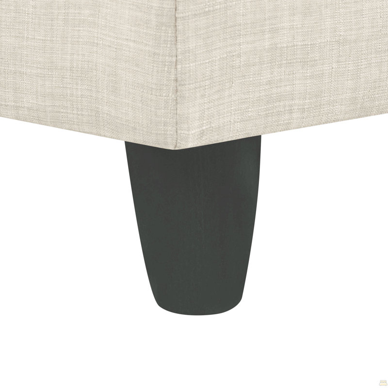 2 - Piece Upholstered Sectional, Beige Polyester