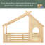 Lit de maison avec fenêtre et petite tablette, lit en bois massif avec toit en forme de maison, pas besoin de sommier-511251163-511251160