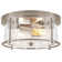 Alixandra 2-Light Flush Mount Hammered Glass Ceiling Light with Metal Frame