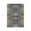 Tapis intérieur lavable rayé brun taupe et chocolat 8 pi x 10 pi
