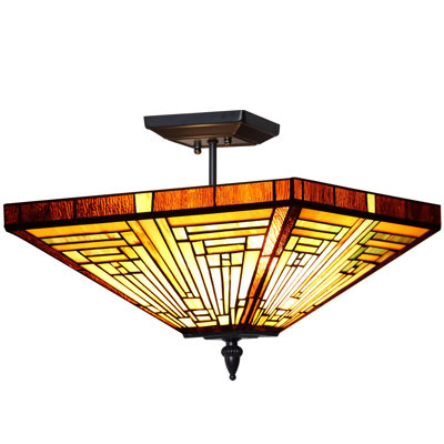 Annalisse Glass Semi Flush Mount