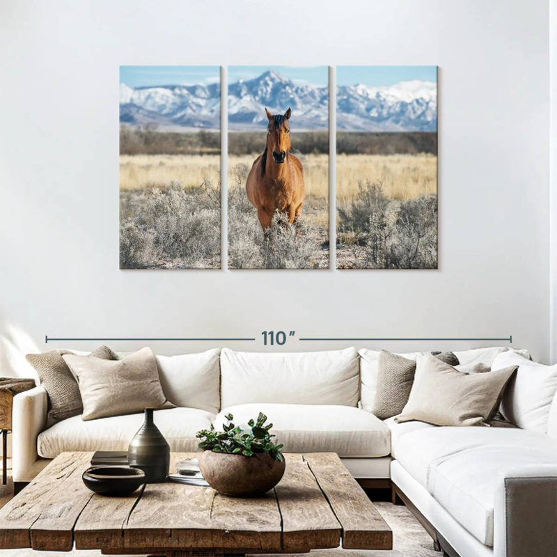 Horse At Winter, 48" H x 74" W