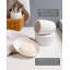 Ensemble d'accessoires de salle de bain en relief 4 pièces, ensemble d'accessoires de salle de bain en céramique blanc