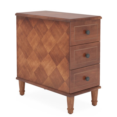 11.81" Solid Wood Narrow End Table