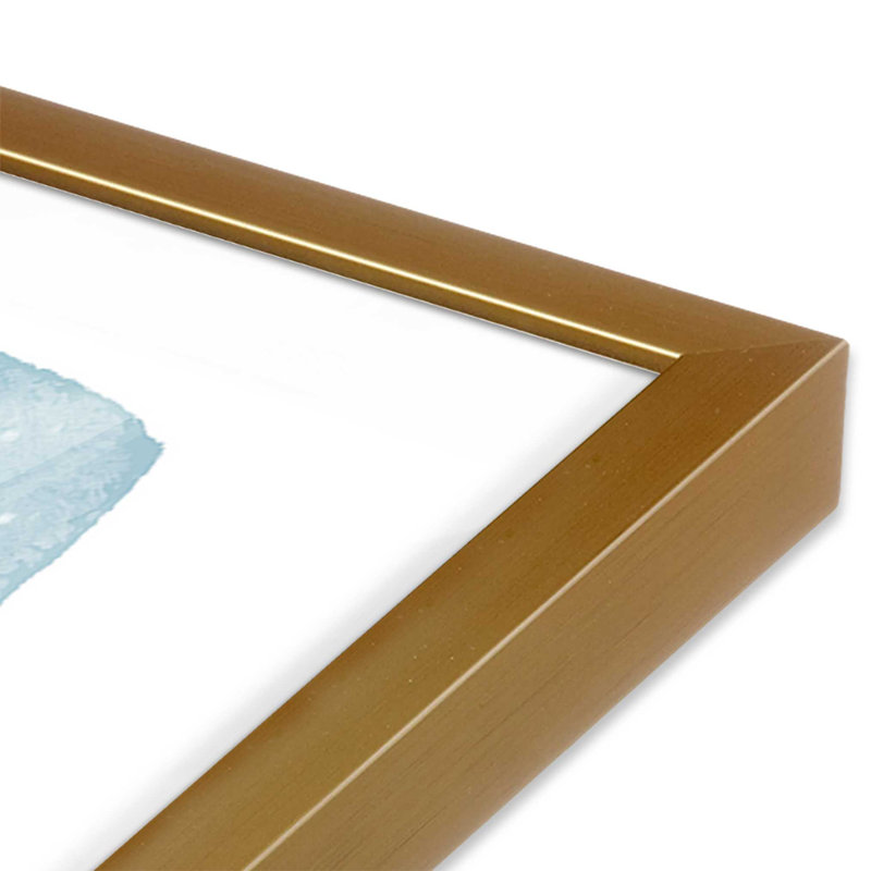 Winter Skating Adventure Print, 13.75" H x 13.75" W, Polished Gold Single Picture Framed, Solid Wood