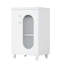 Meuble-lavabo de 20 po avec lavabo, meuble-lavabo avec tablette à 2 niveaux, tablette réglable