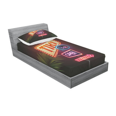 Old Fashioned Neon Signs Sheet Set