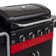 Charbroil Gas2Coal 4-Burner Hybrid Combo Gas & Charcoal Grill Cabinet with Side Burner, Red & Black