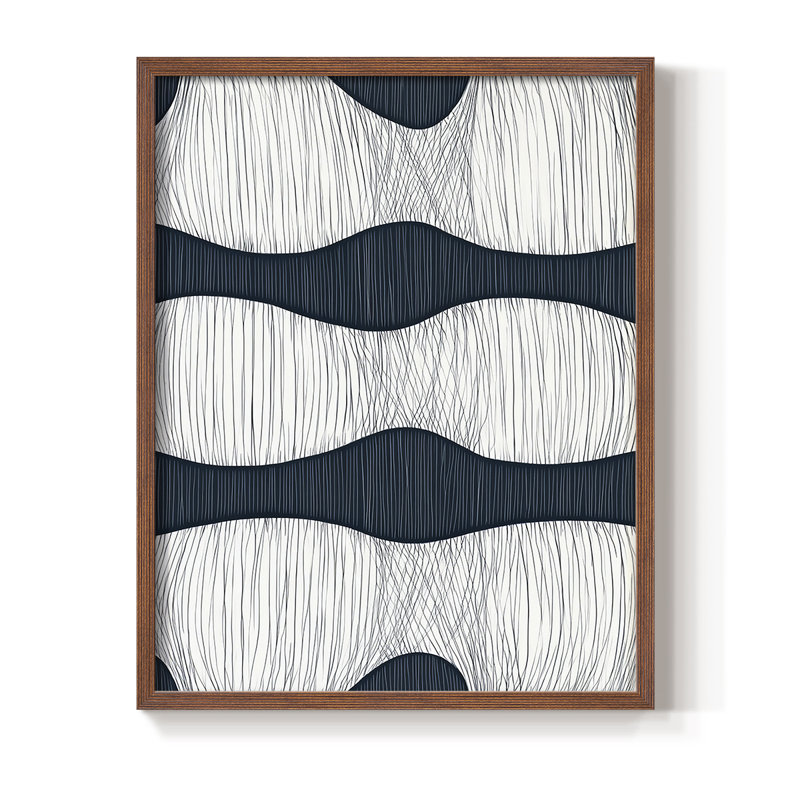 "ABSTRACT Series DCCVII" par J Paul, Noyer, H 21 po x l 17 po