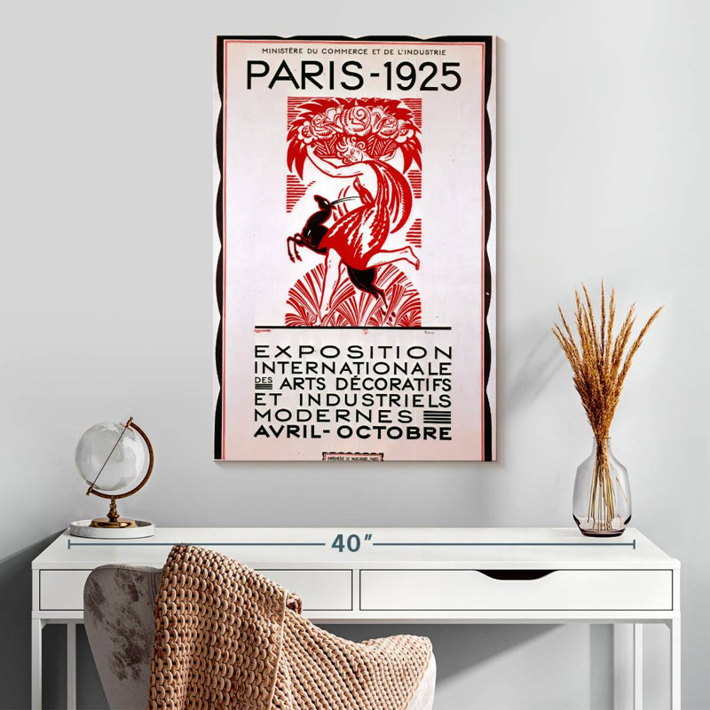 Aime International Exhibition Paris 1925, 30" H x 20" W