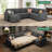 Anureet Latitude Run® Corduroy Sleeper Sectional U Shaped Modular Sofa Bed With Storage Space-310609821