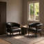 Ensemble de 2 fauteuils d'appoint à oreilles en similicuir, fauteuil rembourré à dossier enveloppant-1183479324-1183479330