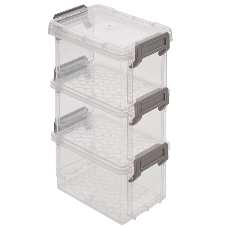 Wrought Studio™ 4 Pack 12oz Stackable Storage Boxes