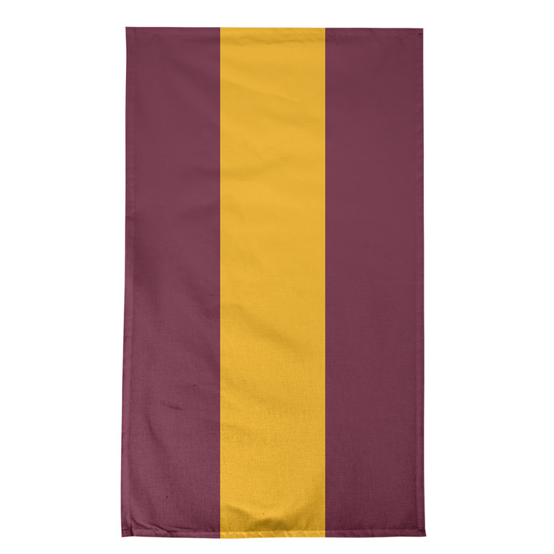 Serviette de thé à rayures pour équipe de football baltimore retour, Cotton Blend, Vin / or / vin Cleveland Basketball