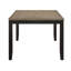 Contemporary 5pc Dining Set Rectangular Table Two- Tone Finish Wood Base Ladder Back Upholstery Chairs