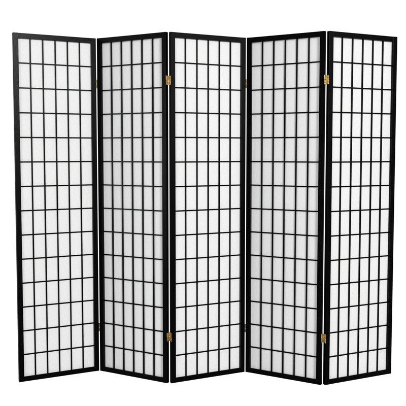 Paravent Shoji pliable Alex 70'' H, 5, Miel