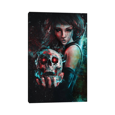 Skull Mage by Barrett Biggers - Wrapped Canvas Print
