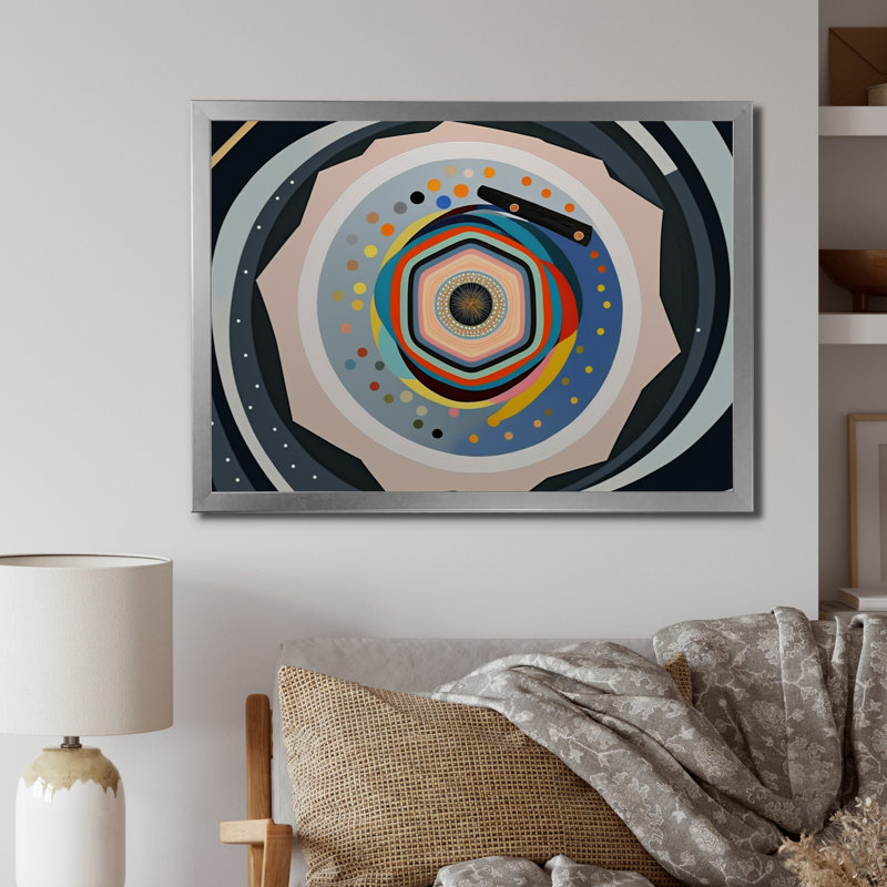 Découverte de l'art de l'alignement spirituel - reproduction sur toile, H 16 po x l 32 po x P 1 po, Cadre simple argenté
