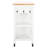 33.46 " W Kitchen Cart with Pine Solid Wood Top-1467777422