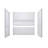 4-Piece Direct-to-Stud Alcove Tub Surround in White